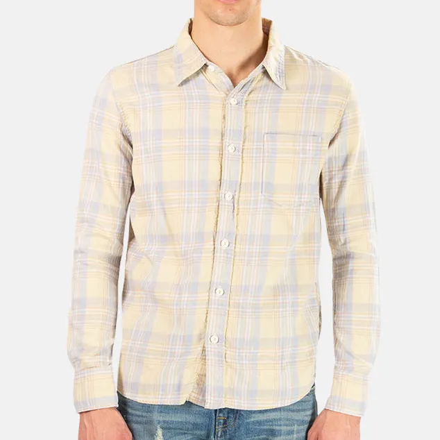 Checked Plaid Linen Shirt