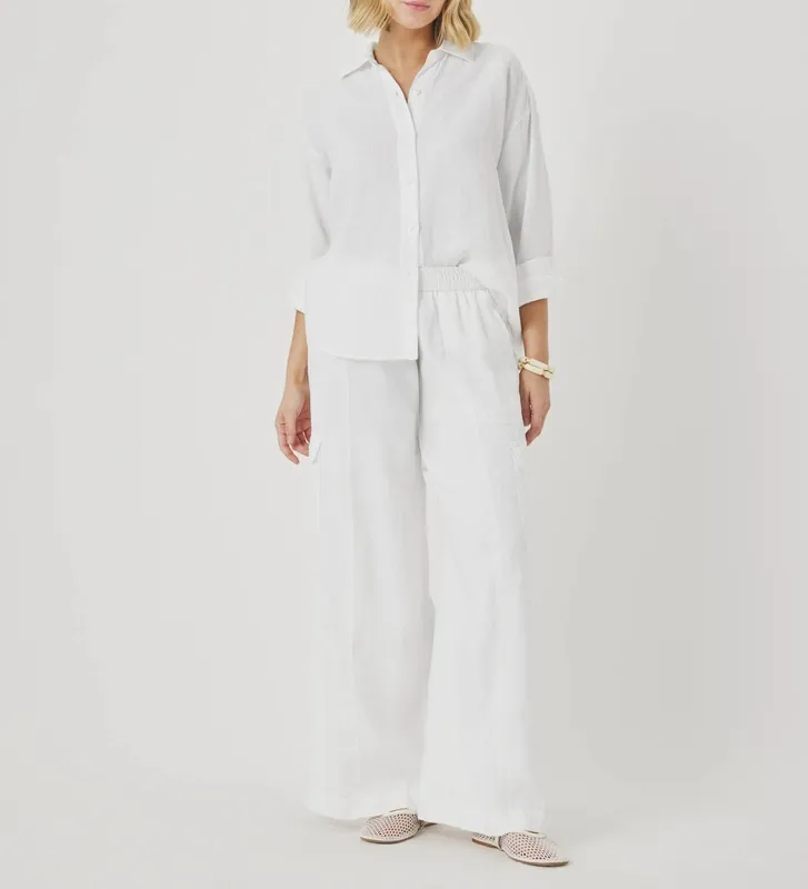 Linen Button Down Top