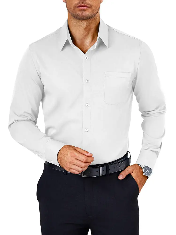Henley Button Down Dress Shirt