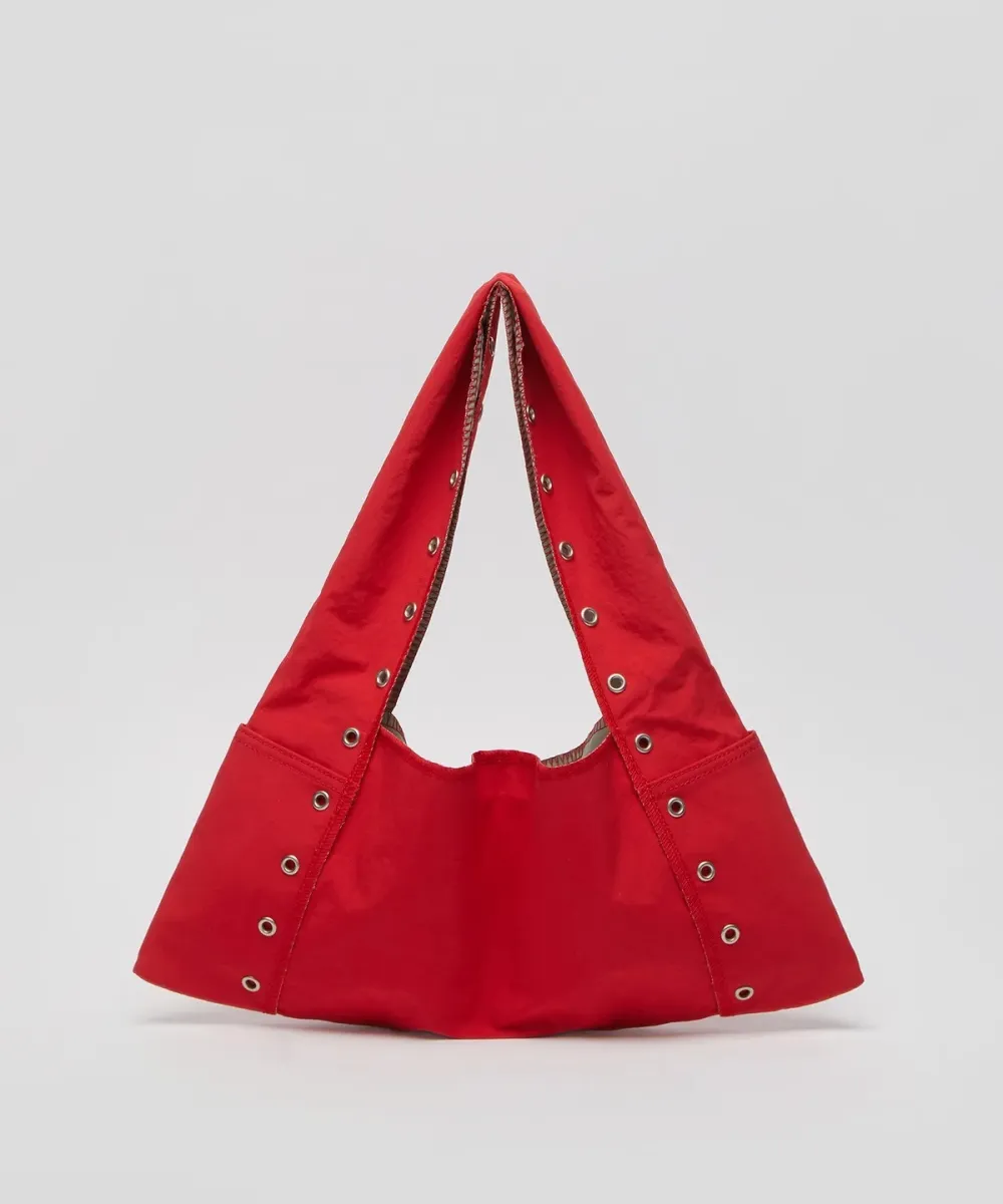Eyelet Detail Small Shoulder Bag