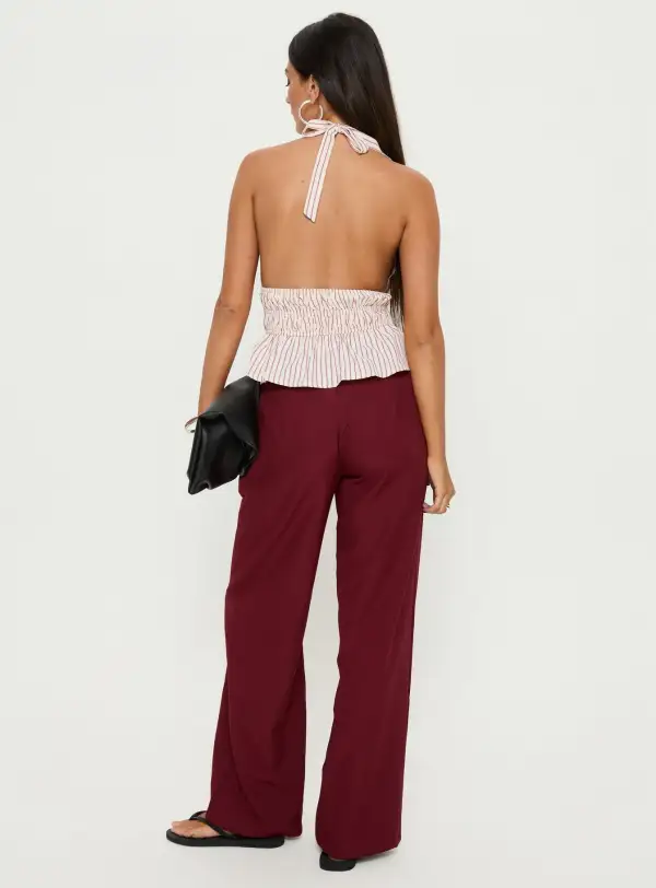 Satin Good Wide Leg Pants