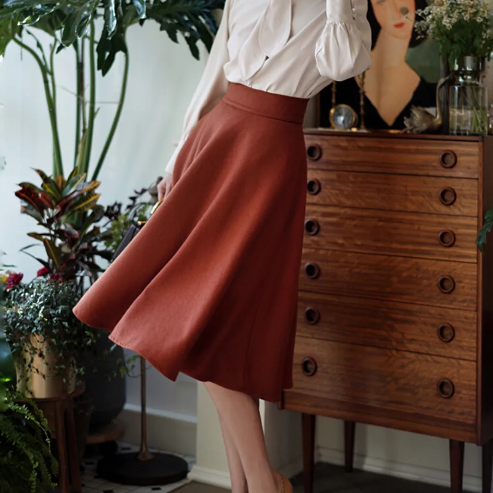 Artful Easy Everyday Casual Polyester Skirt