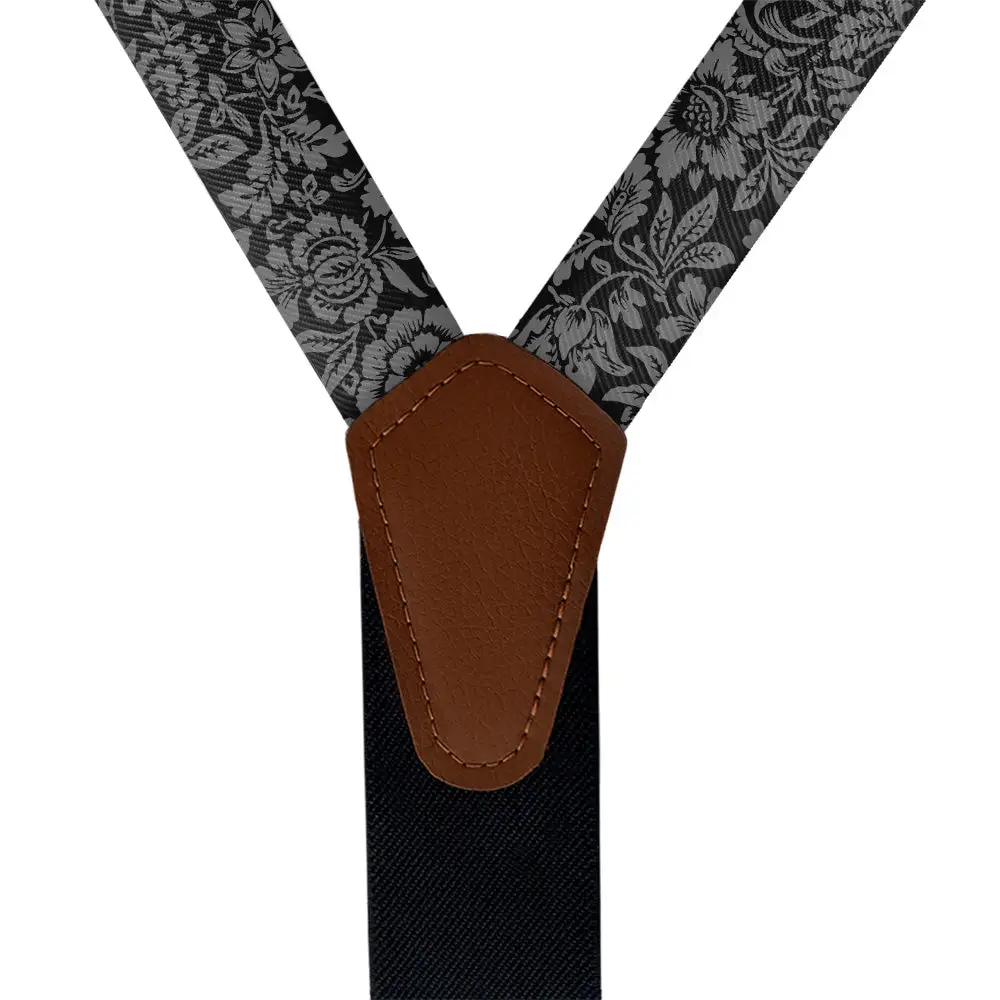 Vintage Bloom Pattern Suspenders