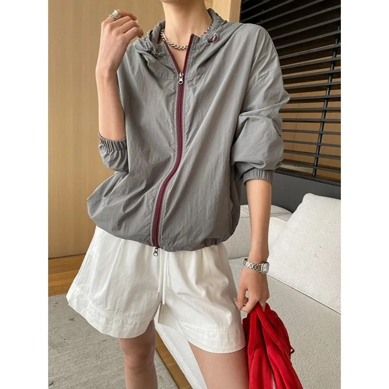 Structured Hooded Casual Outerwear Jacket