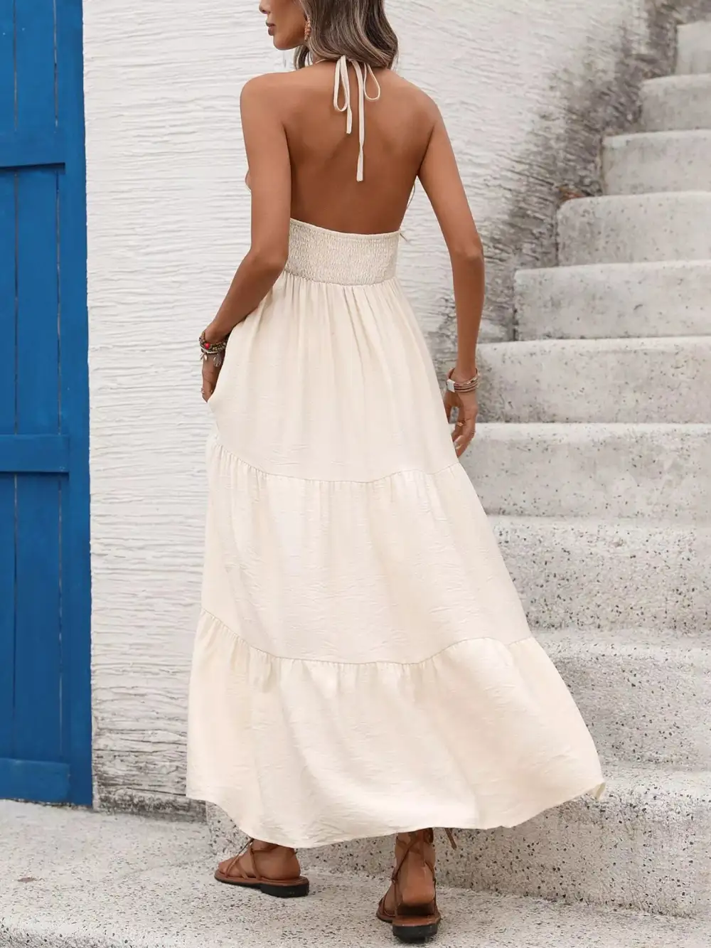 Structured Shape Tiered Dress