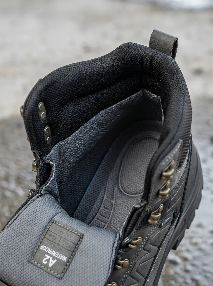 Performance-Look Tactical Leather-Look Men's Waterproof Work Boots