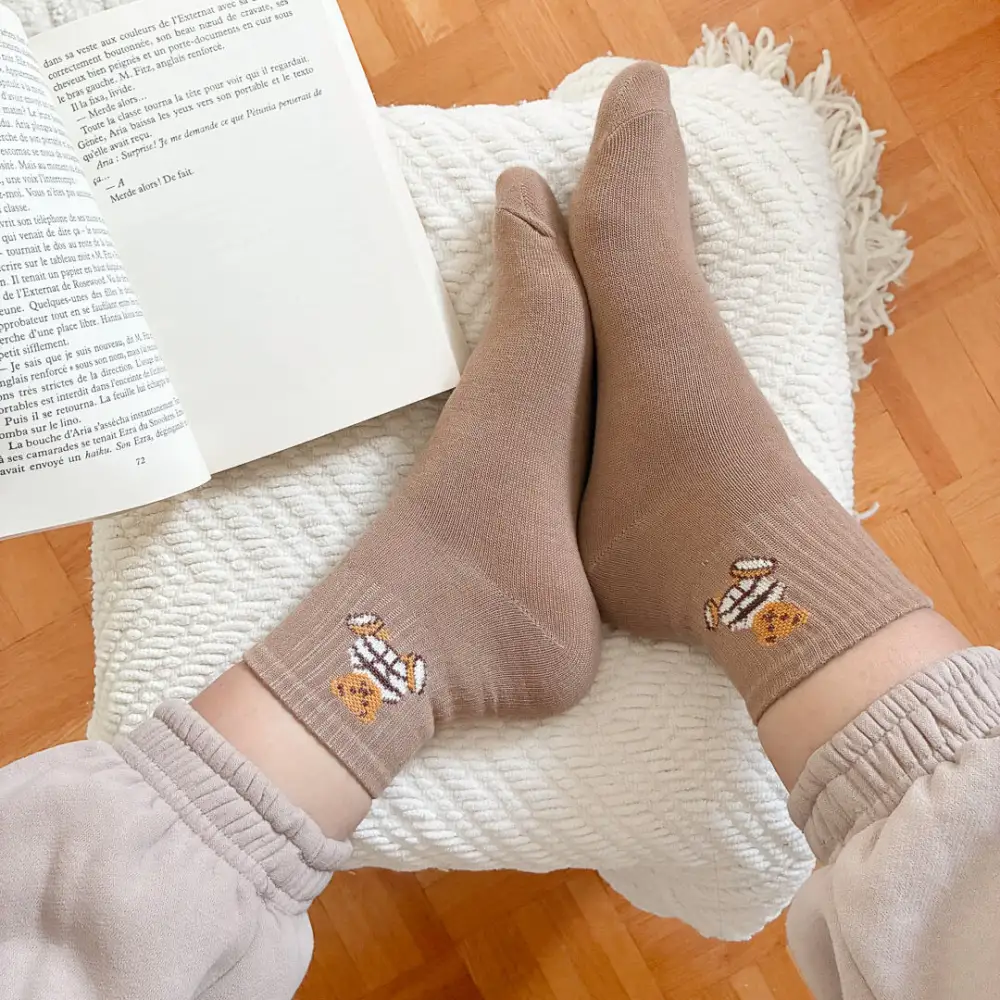 Cozy Teddy Bear Socks Pack
