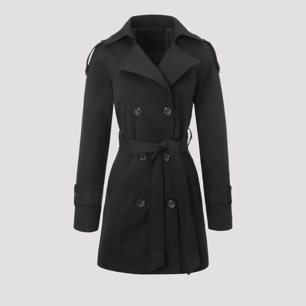 Classic Clean Line Trench Coat