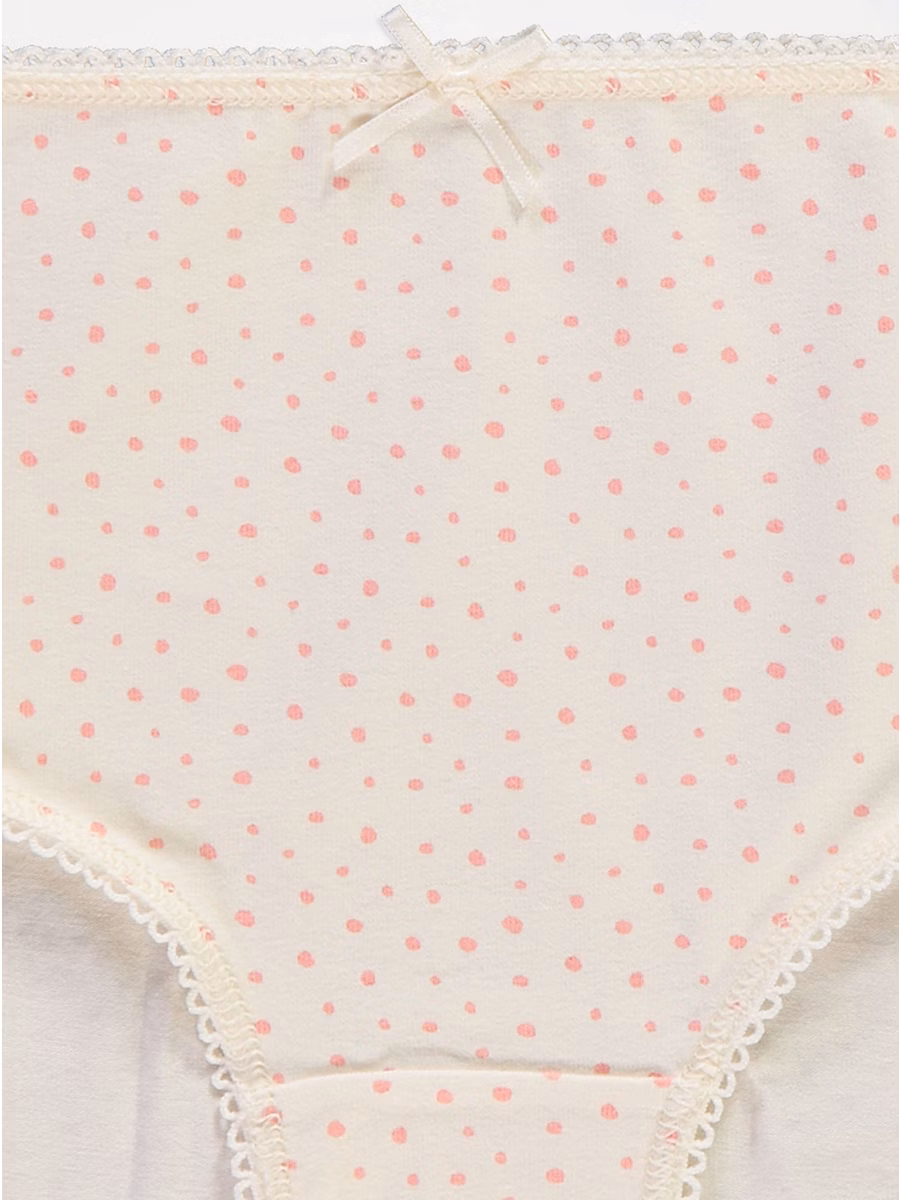 Pink Heart Spot Briefs 10 Pack detail 2