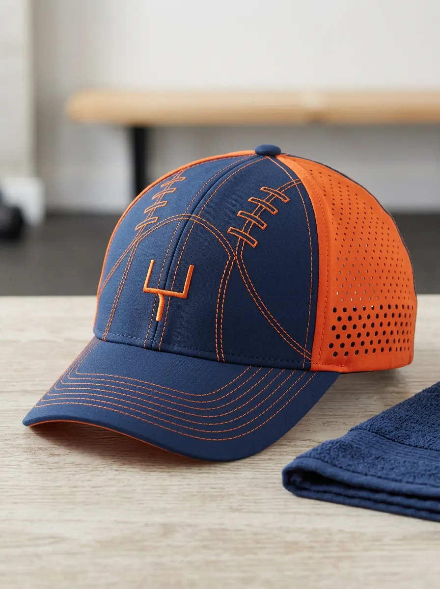 Men's Heritage American Football Fan Goalpost Embroidered Mesh Cap