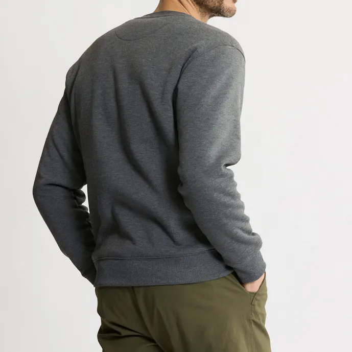 Sherpa Lined Soft Touch Fleece Crewneck