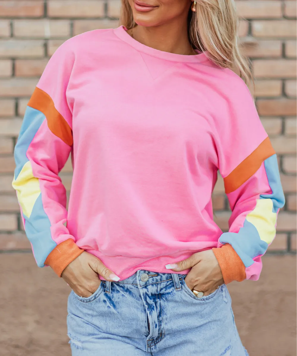 Women's Colorblock Terry Top