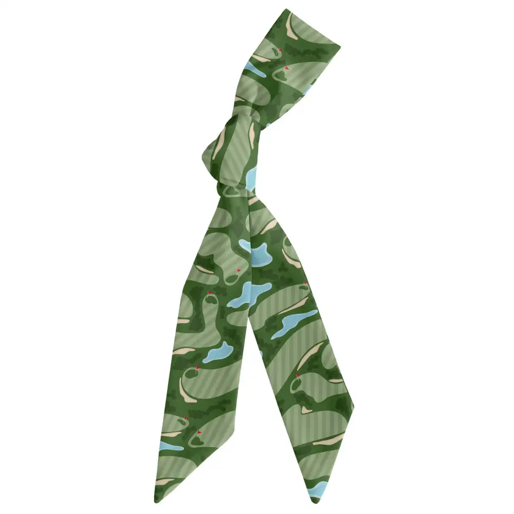 Golf Course Design Hair Scarf