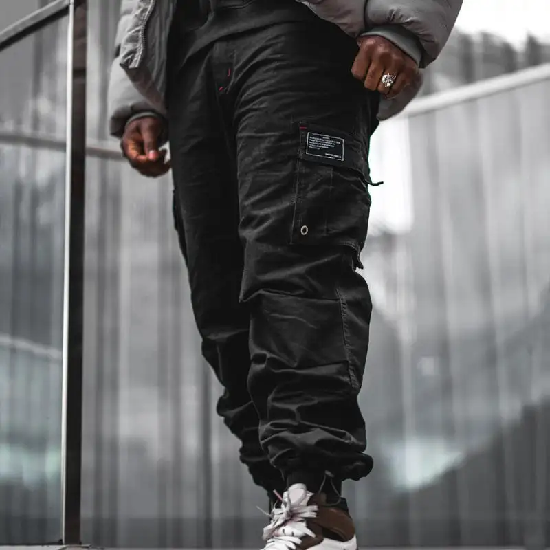 Men's  Urban Utility Jogger Cargo Pockets Adjustable Cargo Pants