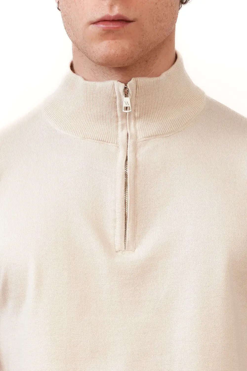 Everyday Viscose Refined Half Zip Sweater