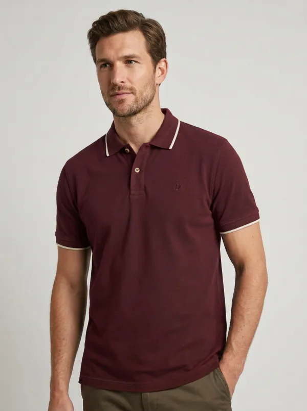 Men's Classic Comfort Anchor Embroidered Polo Shirt
