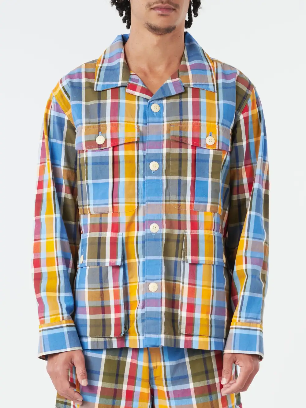 Men's Button Front Military Field Jacket