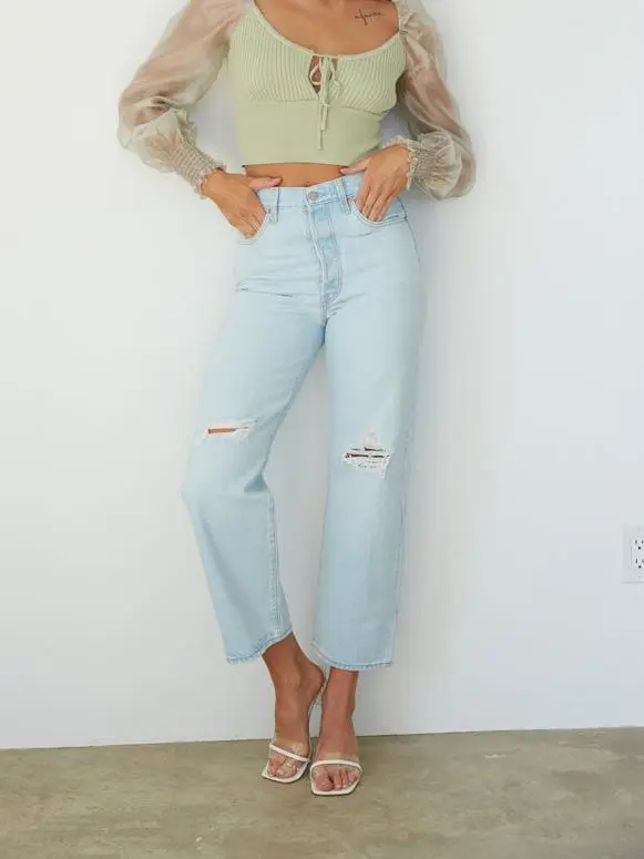 Straight High Waist Jeans