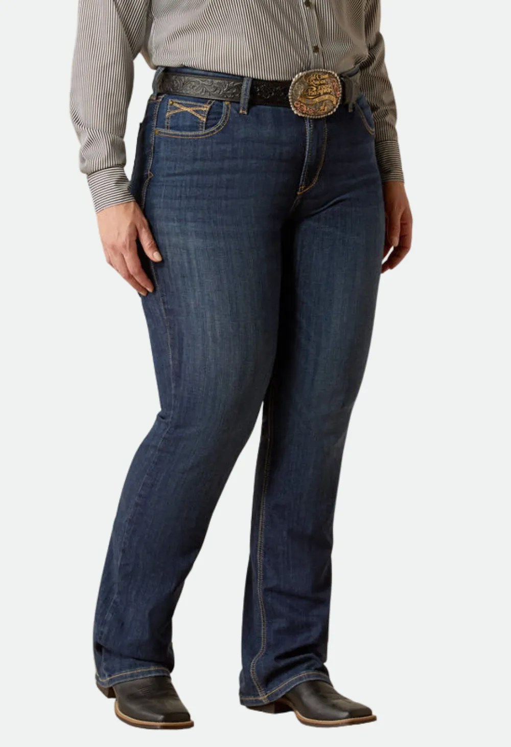Women's Stitched Detail Bootcut Jeans