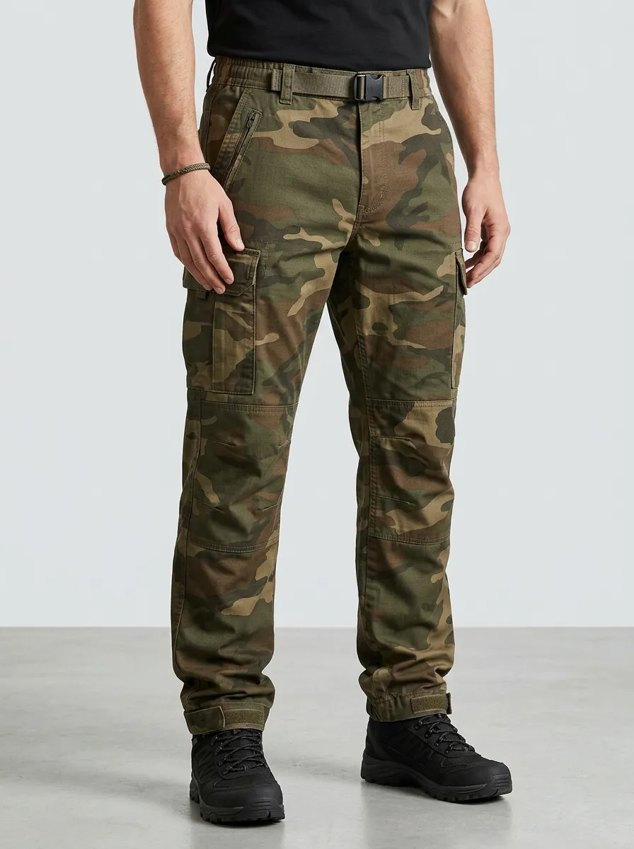 Men's Outdoor Tactical Camouflage Printed Cargo Pants