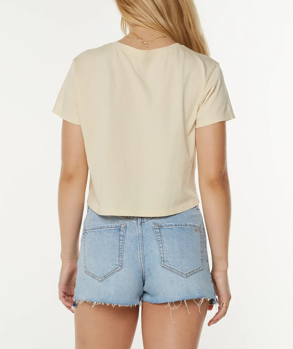 Floral Print Short-Sleeved T-Shirt With Regular Shoulders
