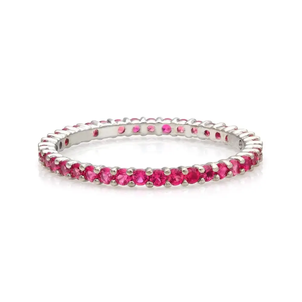 Full Eternity Ruby Wedding Ring