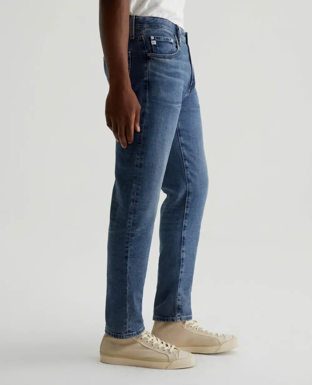 Men's Modern Slim Mid Rise Faded Jeans