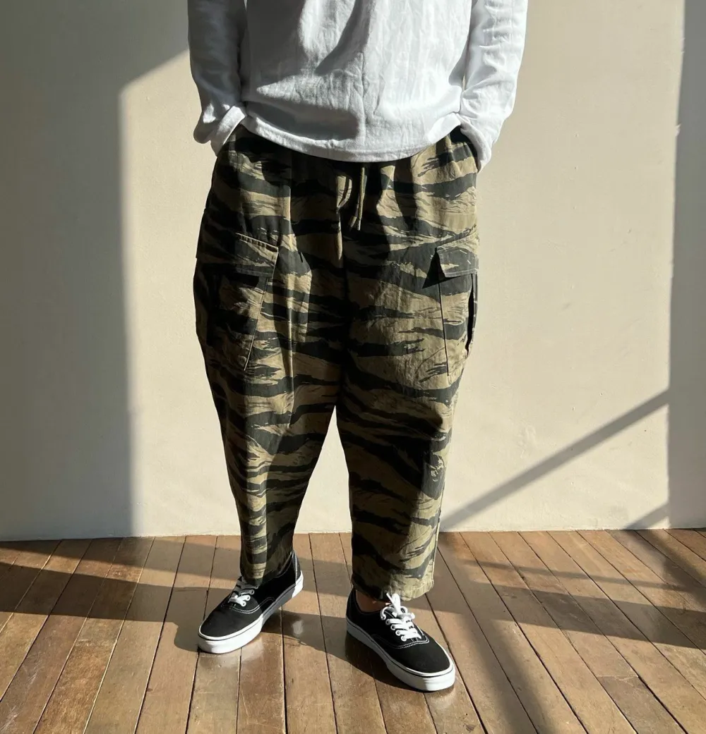 Contemporary Camo Relaxed Cargo Pants