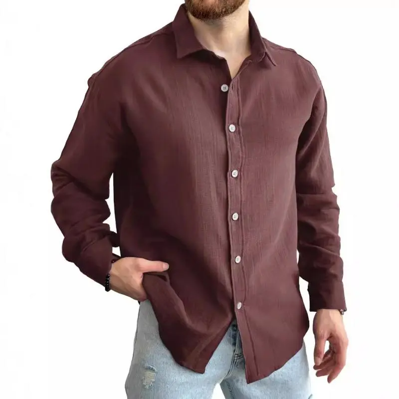 Washed Work Open Collar Shirt