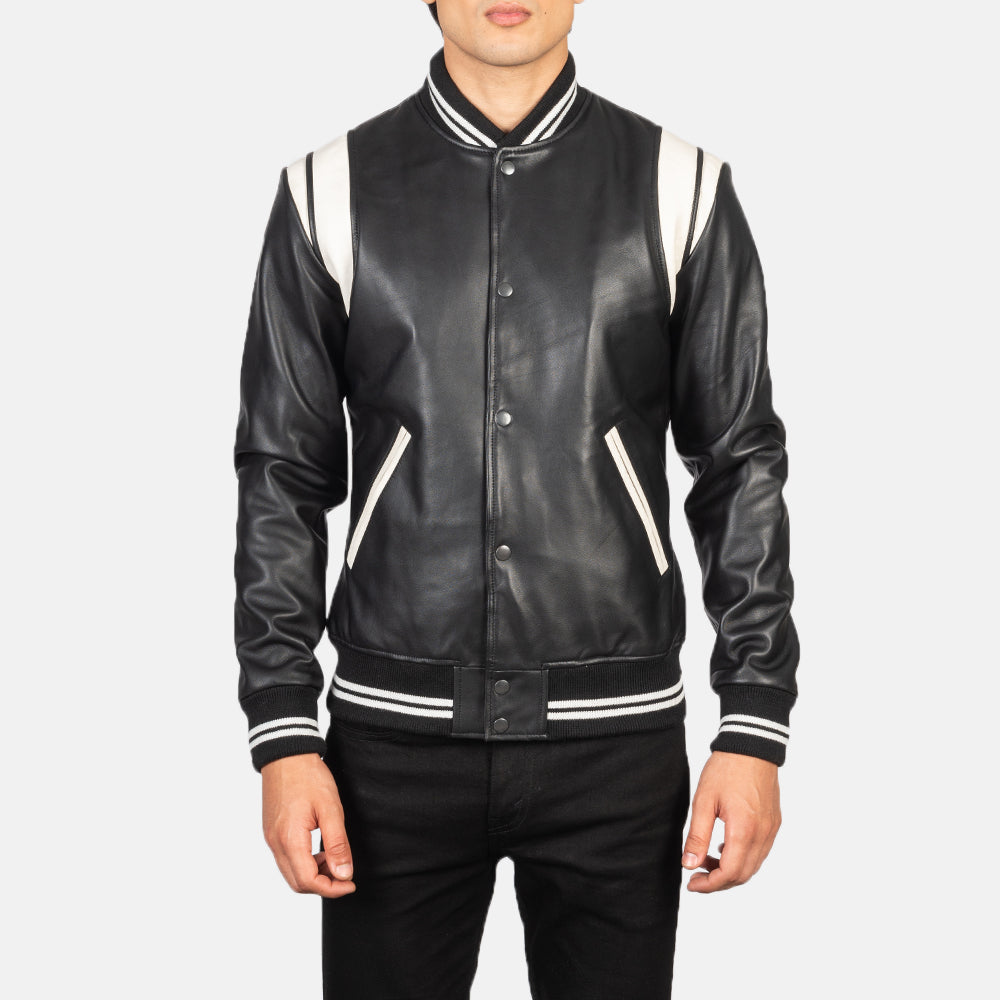 Men's Utility Leather Varsity Jacket