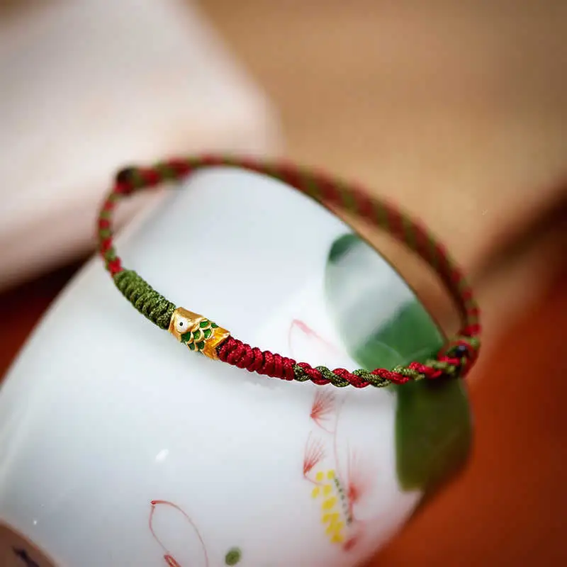 Braided String Koi Fish Bracelet Anklet