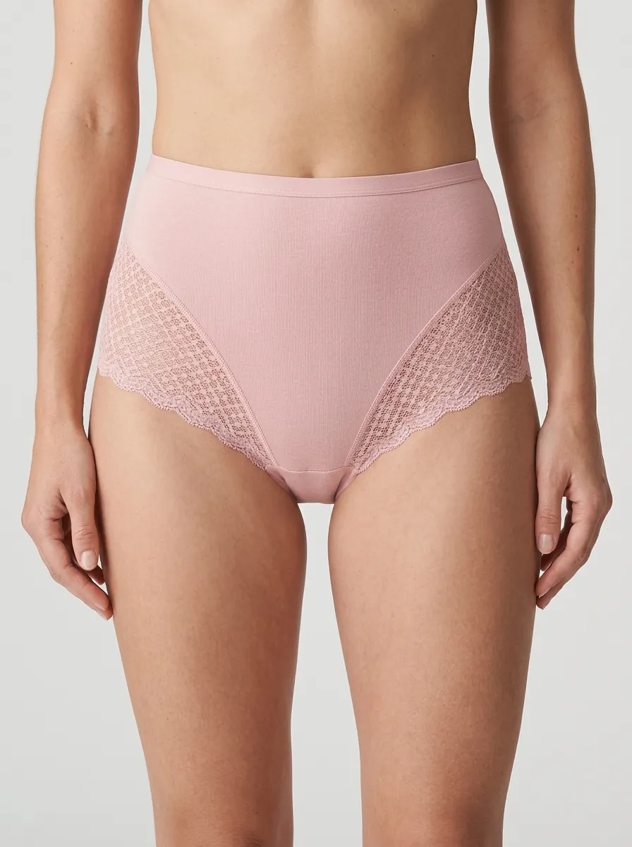 Women's Everyday High-Waisted Lace-Trim Panties