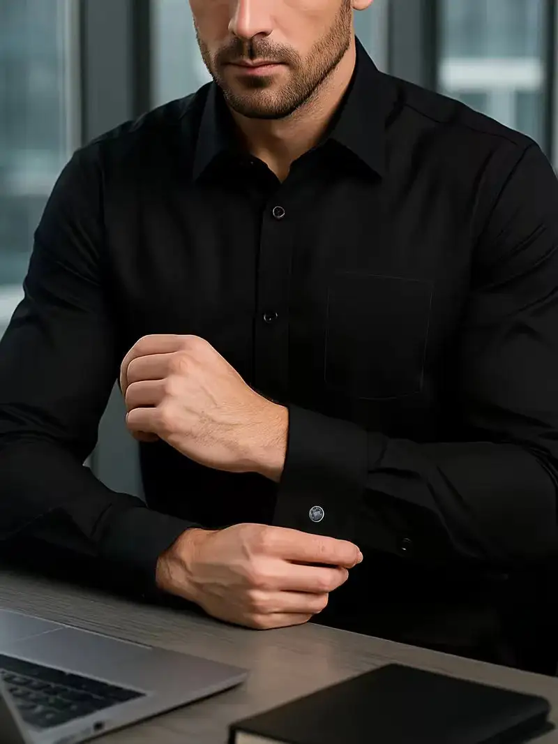 Textured Refined Everyday Casual Shirt