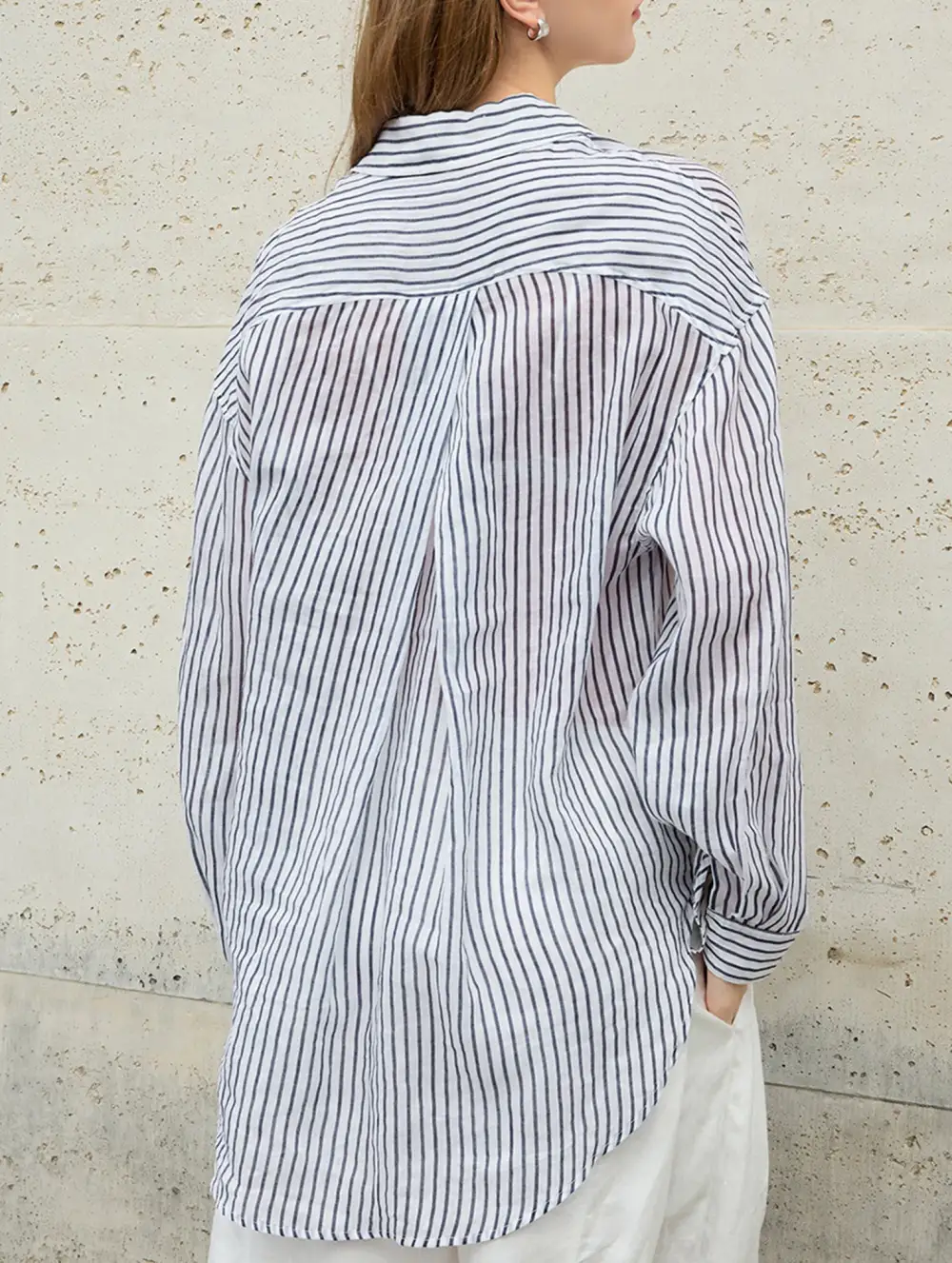 Ramie Striped Lightweight Top