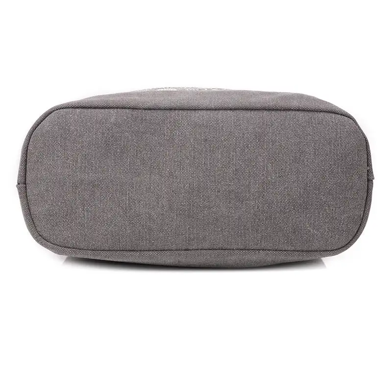 Structured Canvas Shoulder Bag