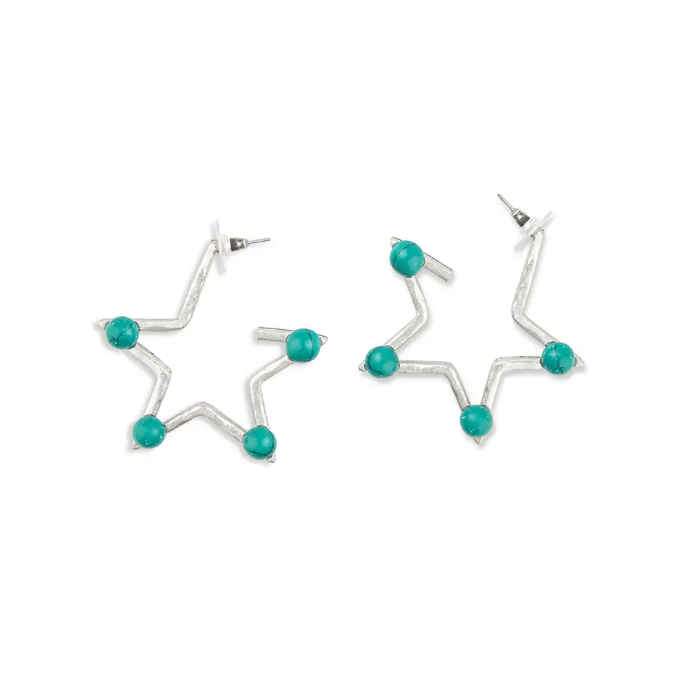 Softline Flowing Artful Star Beaded Earrings
