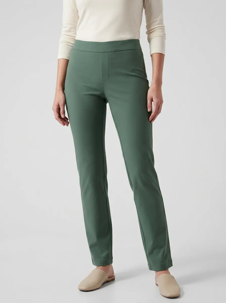 Office-Ready Women's Stretch Mid-Rise Pants