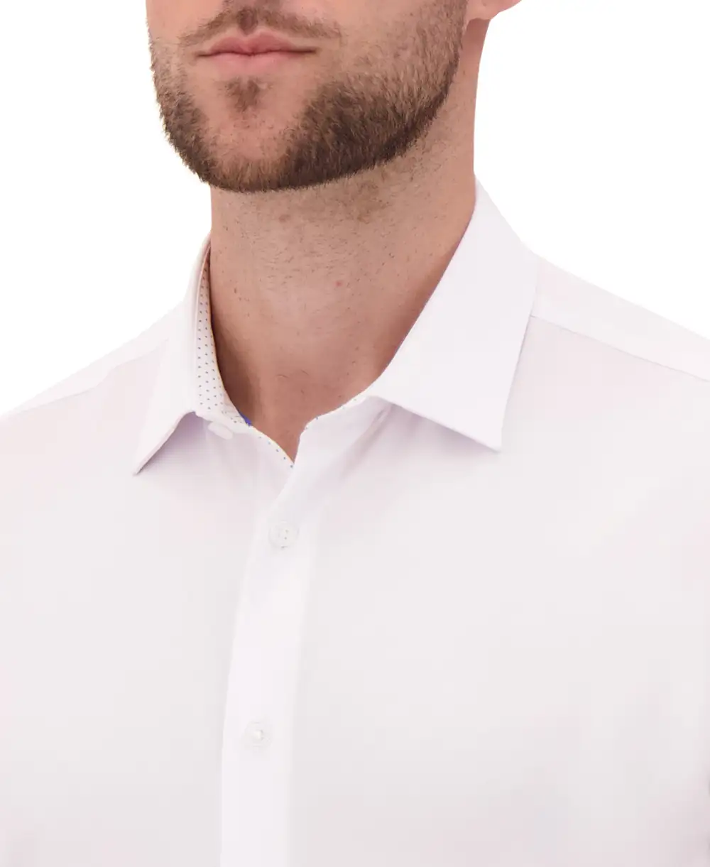 Classic Four-Way-Stretch Men's Dress Shirt