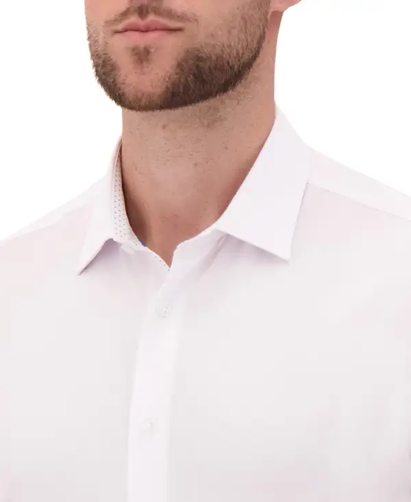 Classic Four-Way-Stretch Men's Dress Shirt