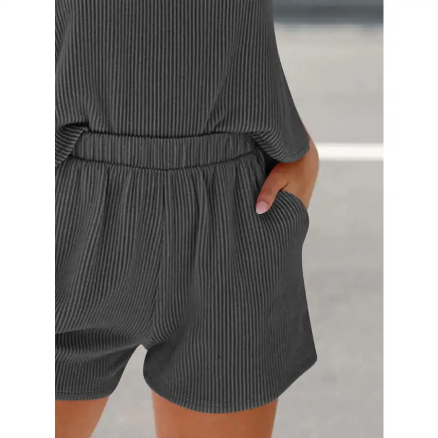 Everyday Round Neck Sleeveless Top and Shorts Set