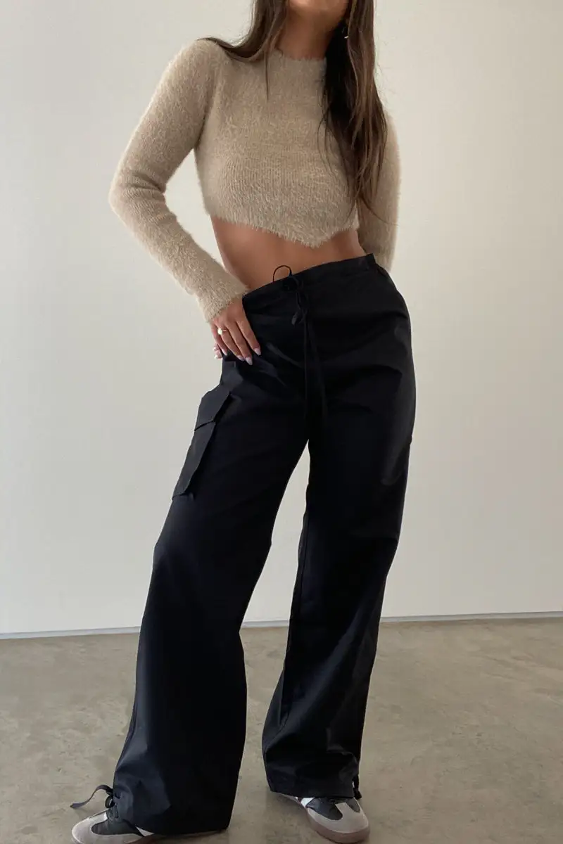 Oversized Nylon Cargo Pants