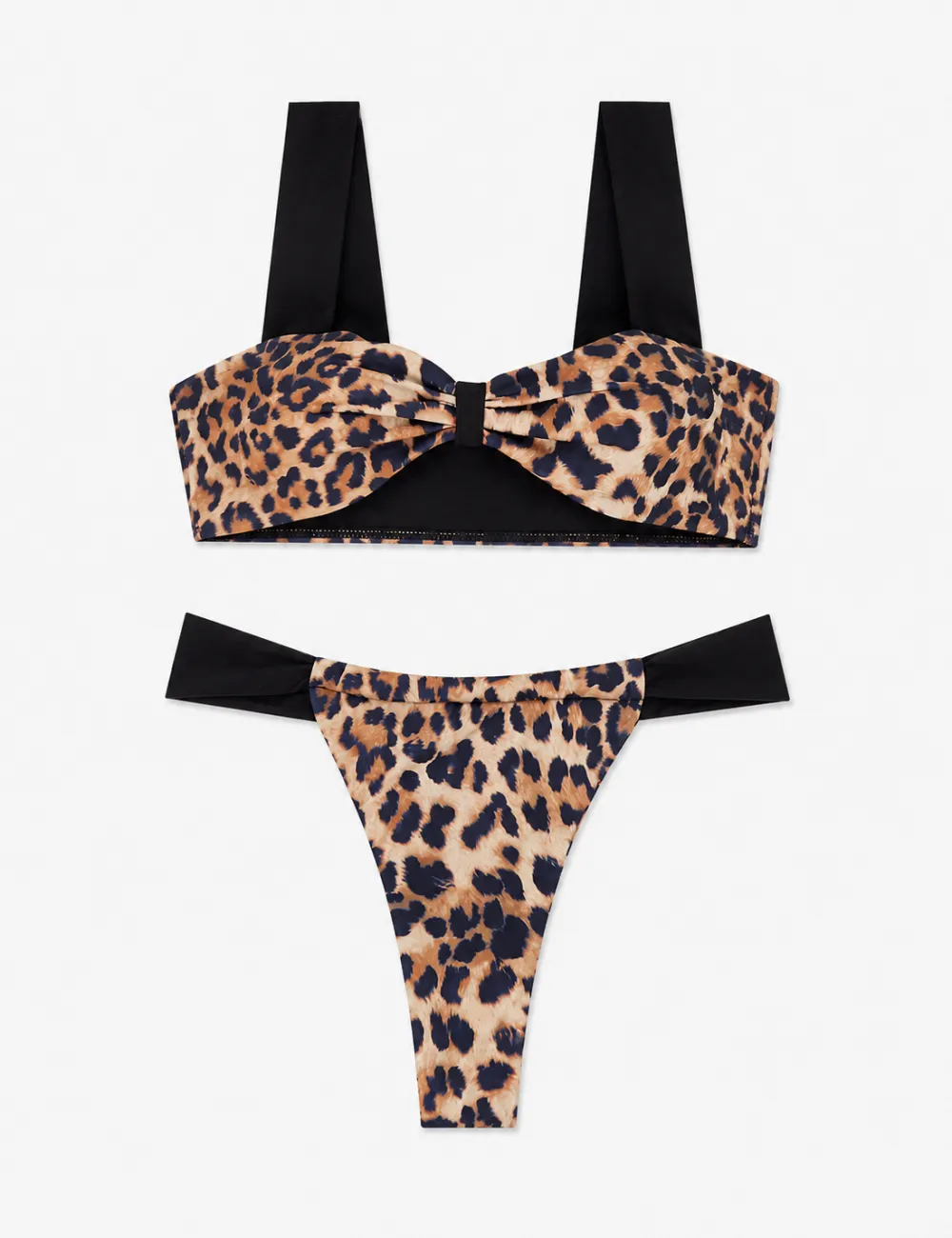Front Bow Detail Bikini Set