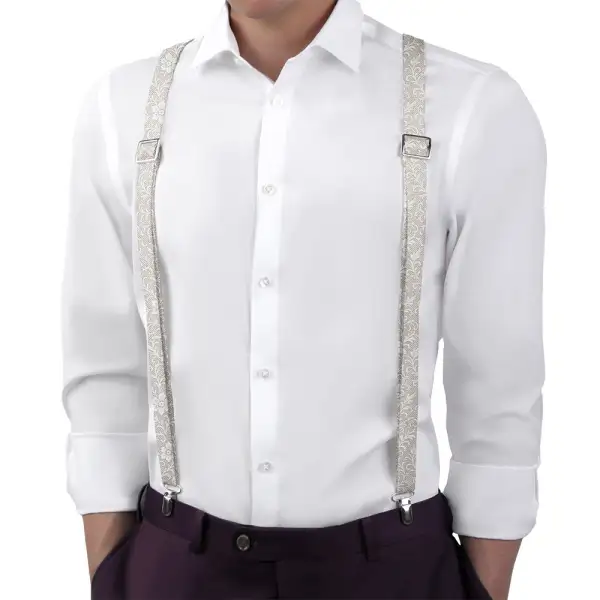 Lacework Floral Pattern Suspenders