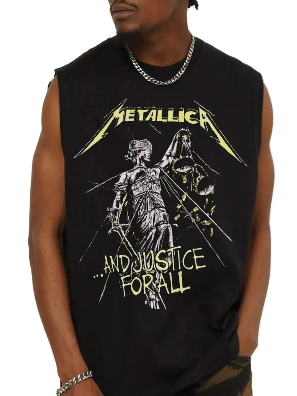 Round Neck Graphic Tank Top