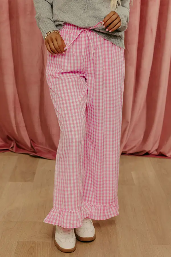 The High Waist Gingham Pants