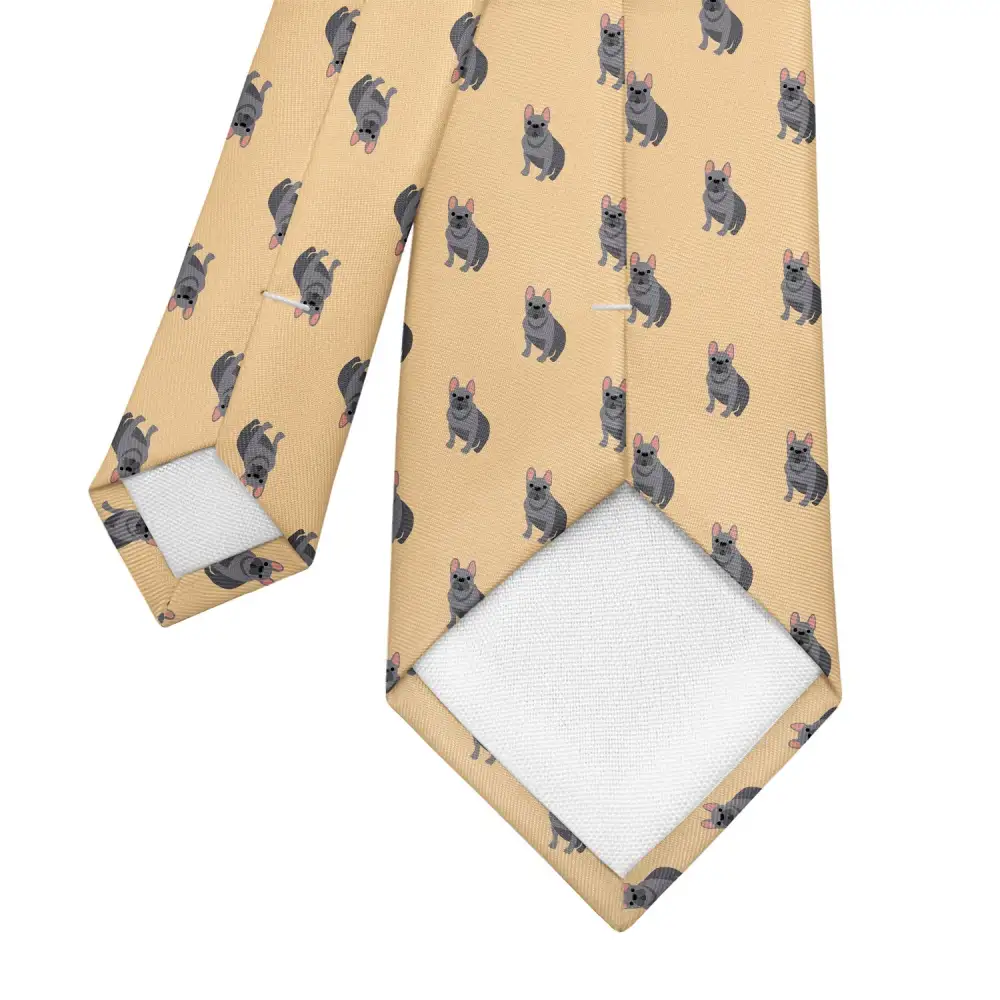Refined Bulldog Pattern Necktie