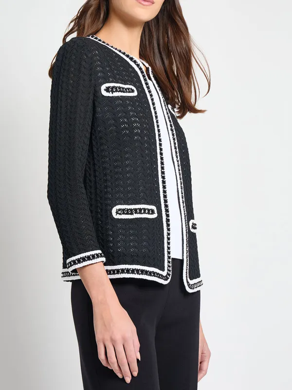 Fake Pocket V-Neck Knitwear