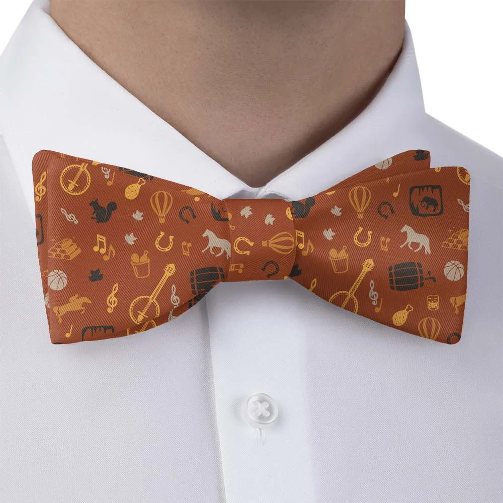 Horses Heritage Motif Bow Tie