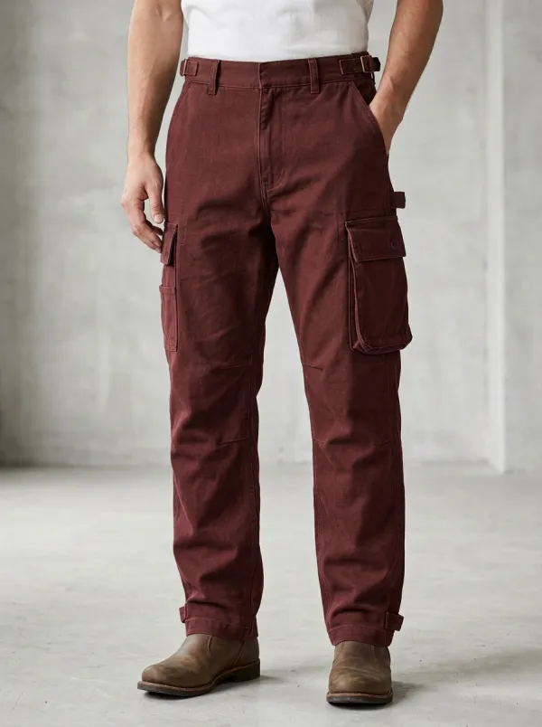 Men's Relaxed Canvas Tactical Workwear Pants