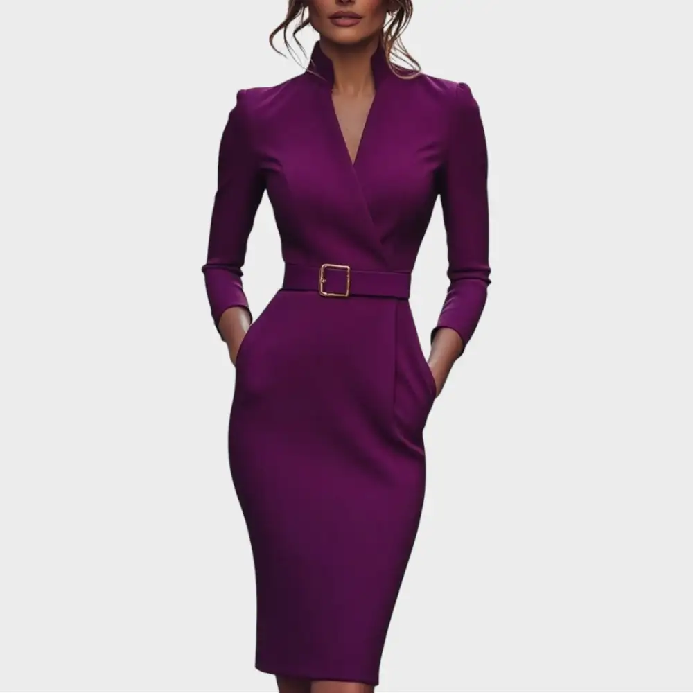 Relaxed Belted Everyday Midi Dress